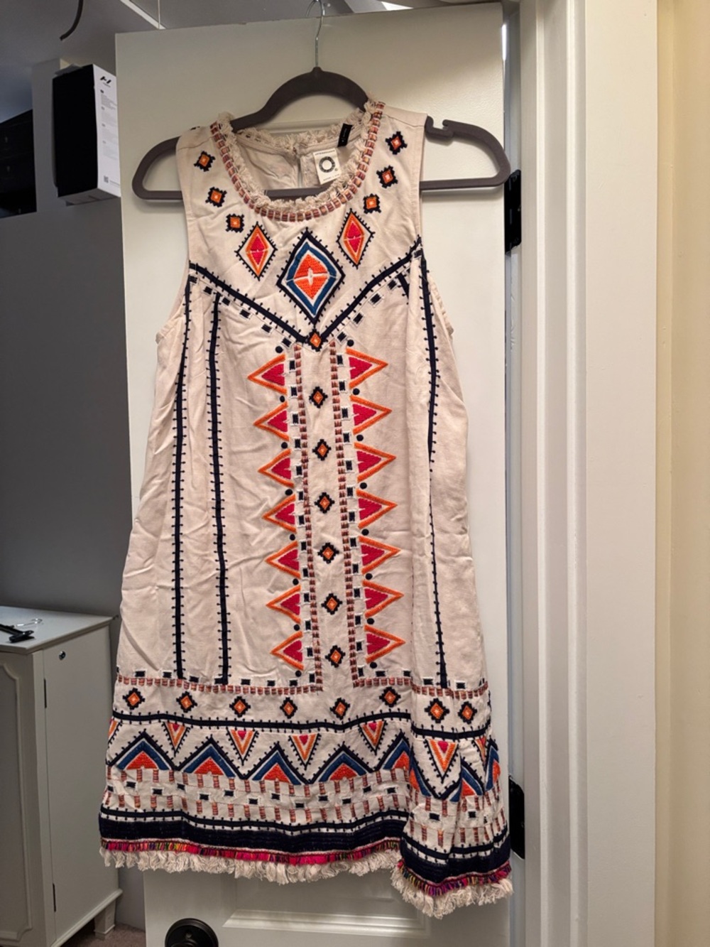 Anthropologie | Akemi + Kin Embroidered Boho Shift Dress
